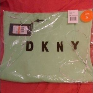 DKNY asymmetrical mocked neck top